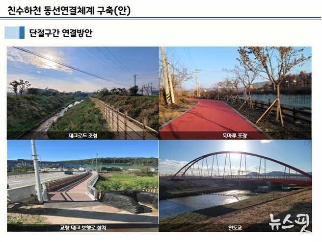 동서남북 연결하는 친수하천.(파주시 제공)
