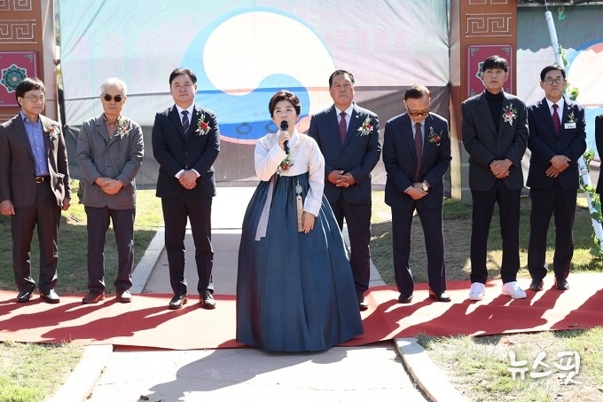 바우덕이 축제 위원장인 김보라 안성시장.(안성시 제공)