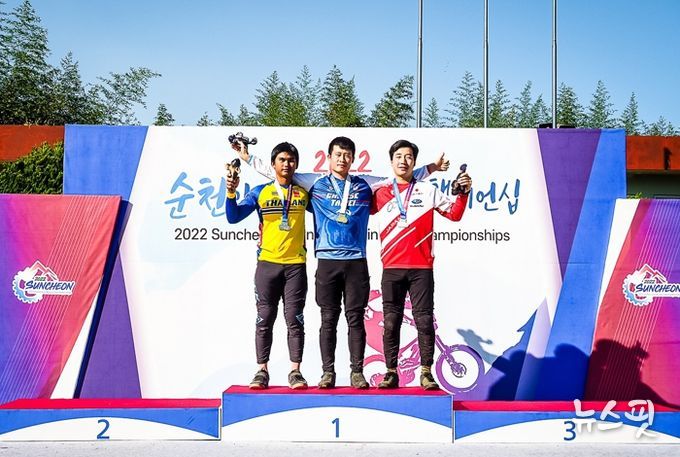 2022 순천 아시아 산악자전거 챔피언십 대회 2일차, 다운힐 경기 한국 대표팀 남자 주니어 1~2위 싹쓸이 쾌거!