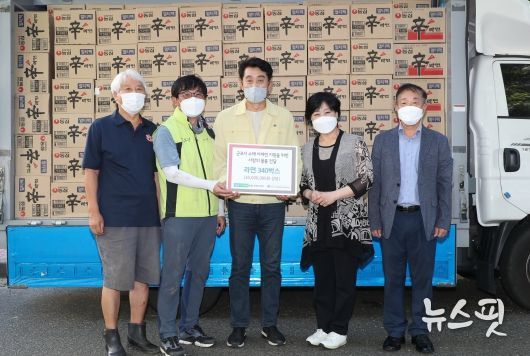 힘내라 군포 산본1동!···침수 피해지역 이재민 돕기 온정 이어져