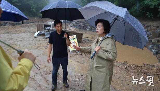 신계용 과천시장, 지난해 폭우 피해 입은 지역 점검 나서
