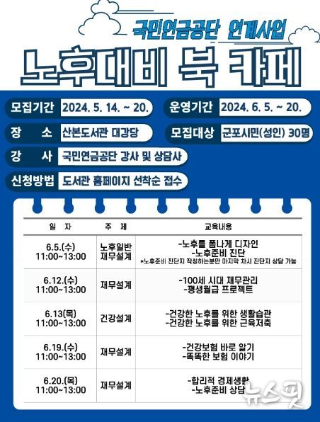 군포시 산본도서관, 국민연금공단과 노후준비 아카데미 운영