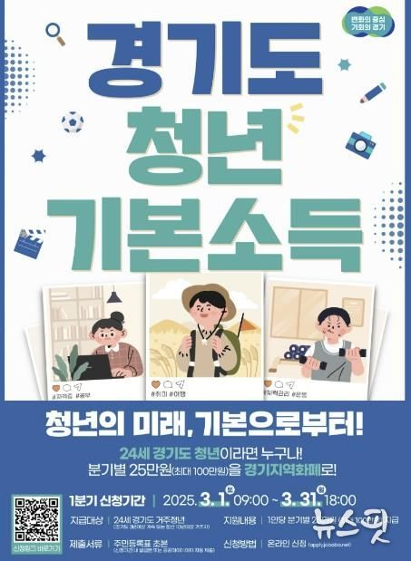 화성특례시, '2025년 1분기 청년기본소득' 접수