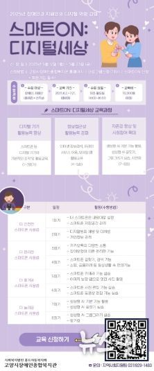 고양시장애인종합복지관 ‘스마트ON: 디지털세상’ 안내문