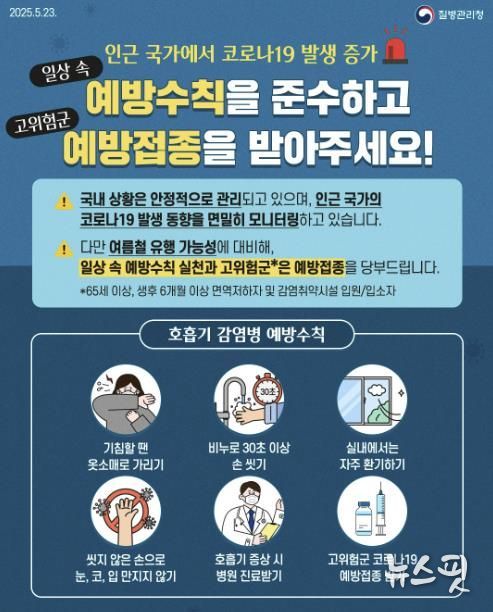 질병관리청의 홍보물