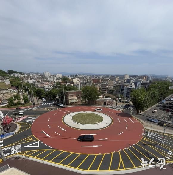 평택시 '재랭이고개 회전교차로' 설치 사업 준공