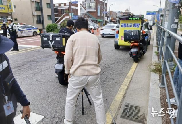 수원시 권선구, 이륜자동차 합동 단속
