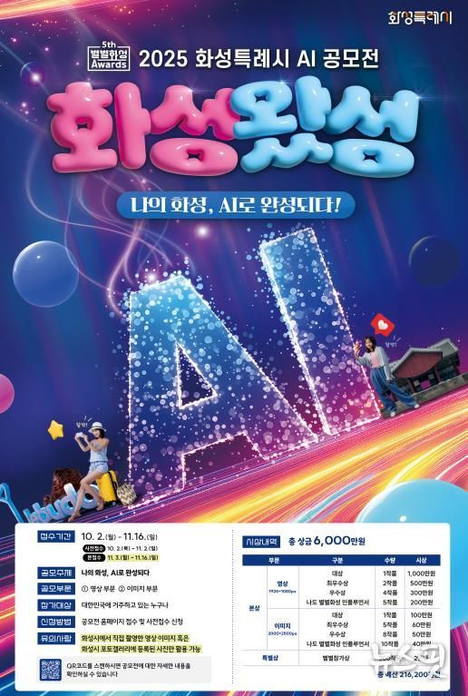 화성왔성 공모전 포스터.(화성시 제공)