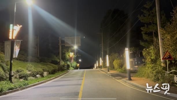 포천아트밸리 진입도로 야간경관 사업으로 야간관광 환경 개선