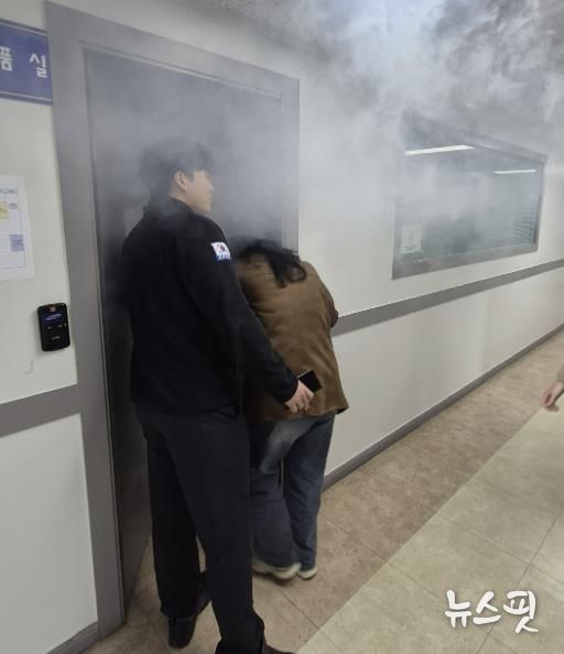 수원시 팔달구 우만2동, 공공기관 합동 소방훈련 실시