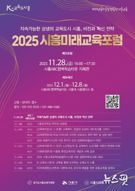 '2025 시흥미래교육포럼' 포스터