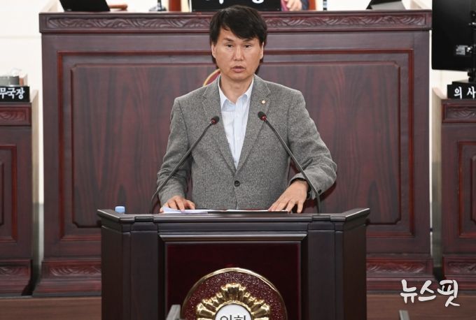 송선영 의원 5분발언 모습