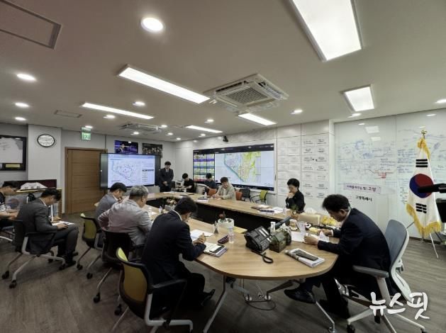 열린시장실에서 개최된 도로건설 관리계획 수립 용역 착수보고회