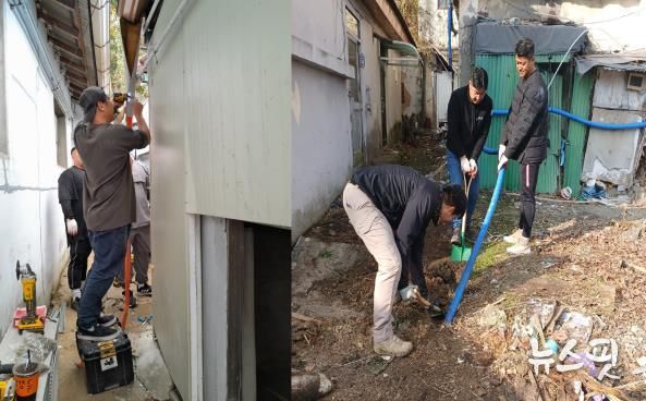 경기북부보훈지청, 독수리봉사단과 함께 겨울 동파 방지 주거환경개선 실시