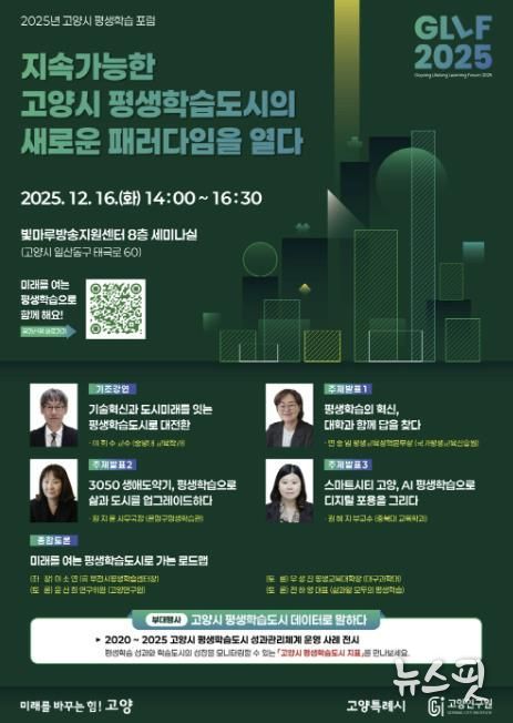 ‘2025 고양시 평생학습 포럼(GLLF 2025)’홍보문