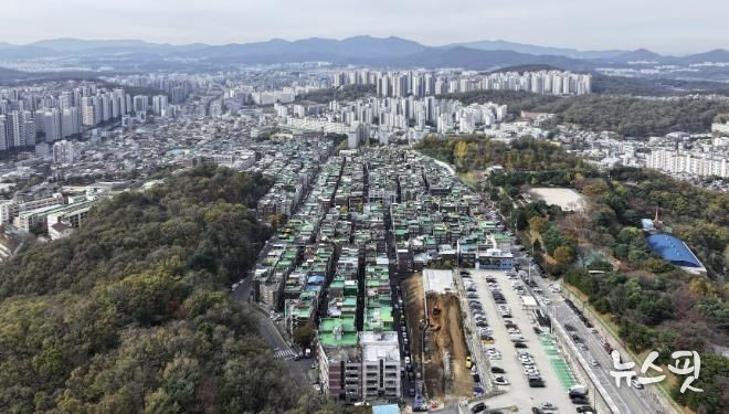 은행1·금광2구역 및 주변 전경 사진