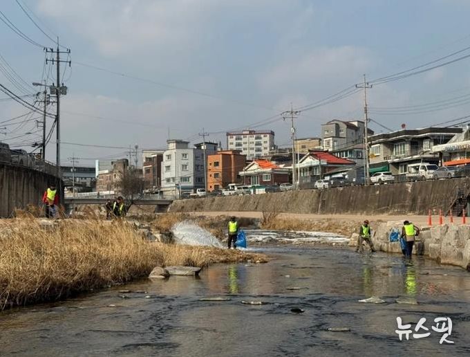 의정부시, 설 연휴 앞두고 쾌적한 하천 환경 조성…명절 귀성객 맞이 준비