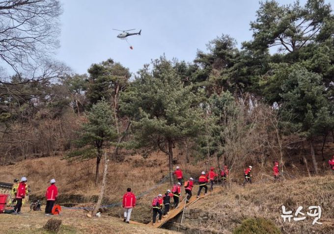 평택시, ‘산림 재난 대비 산불 진화 및 산사태 주민 대피 훈련’ 실시