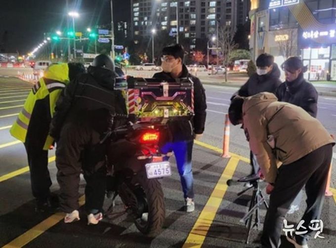 파주시, 3월 9일 이륜차 소음·불법개조 합동단속 실시