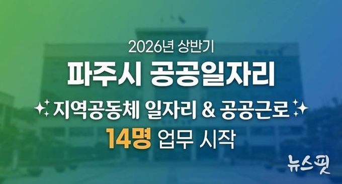 파주시, 2026년 상반기 지역공동체 일자리사업 시작
