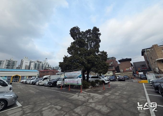 진건읍 용정리 781-2번지 일대 주차 타워 조성 예정 부지