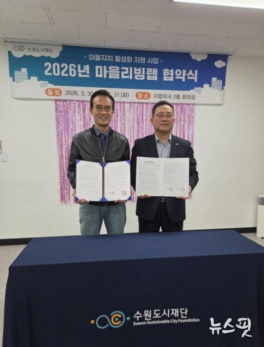 수원시 권선구 세류1동 주민자치회·수원도시재단 ‘마을리빙랩’ 협약 체결