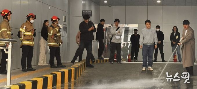 수원시 팔달구 매산동, 매산복합청사 실전형 합동소방훈련 실시