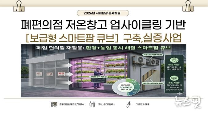 양주시 사회적 기업 ‘감동크린 협동조합’, 폐설비 업사이클링 스마트팜 모델로 경기도사회적경제원 공모사업 선정