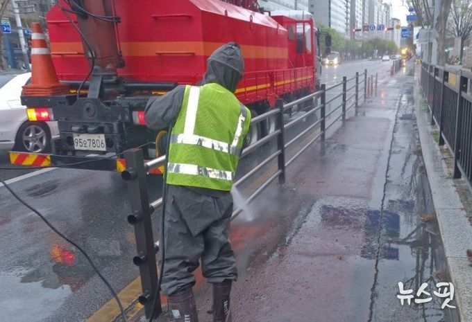고양시 일산서구, 고양국제꽃박람회 대비 주요 도로 세척 실시